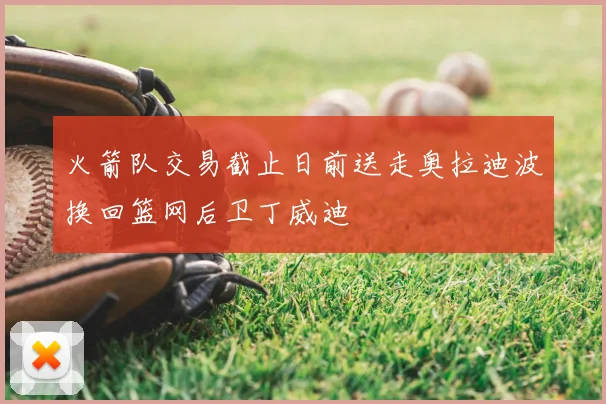 火箭队交易截止日前送走奥拉迪波换回篮网后卫丁威迪